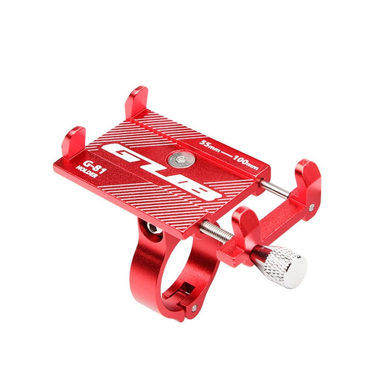 G-81 Bicycle Aluminum Alloy Mobile Phone Navigation Bracket Riding Equipment(Red) - Holders by buy2fix | Online Shopping UK | buy2fix