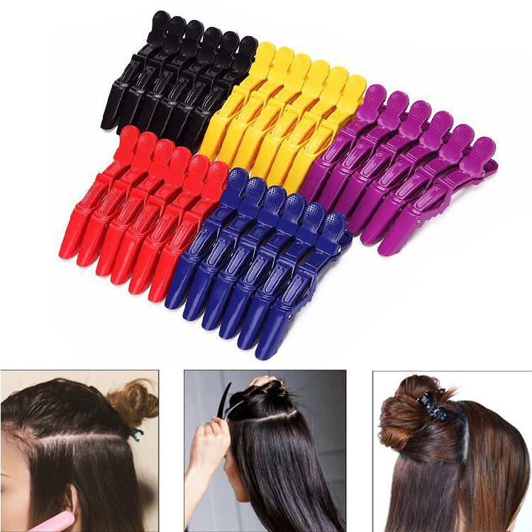 6 PCS Hair Not Easy to Slip off Hair Salon Barber Shop Style Partition Special Clip Hair Tools(Red) - Hair Trimmer by buy2fix | Online Shopping UK | buy2fix