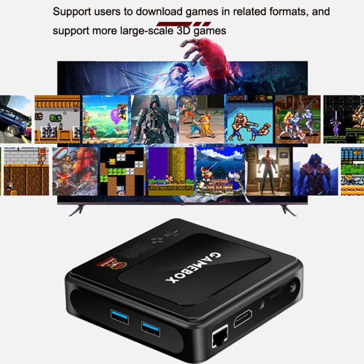 GD10 32G Built-In 10000+ Games Dual System Set-Top Box 3D Home 4K HD  TV Game Console Box AU Plug(Black) - Pocket Console by buy2fix | Online Shopping UK | buy2fix