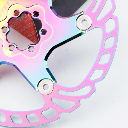 IIIPRO Floating Disc Road Mountain Bike Six Nail Disc Brake Disc, Size:203mm(Colorful) - Others by IIIPRO | Online Shopping UK | buy2fix