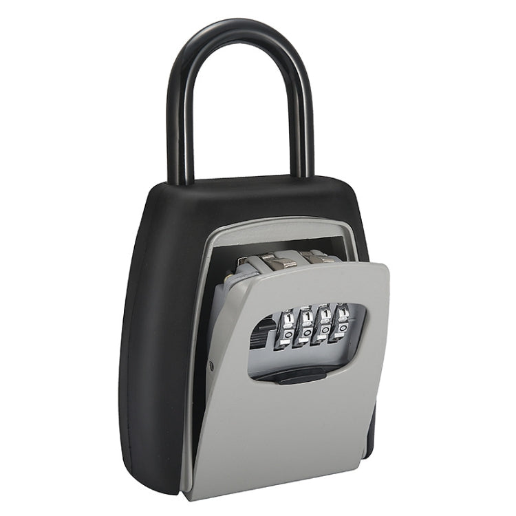 Password Key Box Four-digit Password Lock Padlock Type Free Installation Key Lock Box - Security by buy2fix | Online Shopping UK | buy2fix