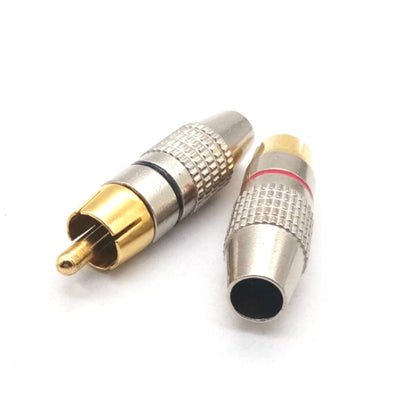 30 PCS / 15 Pairs 270RCA Lotus Head AV Plug Video Head Audio Head RCA Plug Lotus Plug(Color Random Delivery) - RCA Adapter by buy2fix | Online Shopping UK | buy2fix