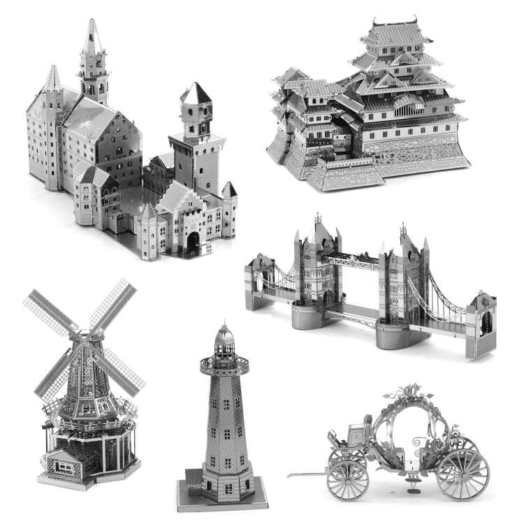 3 PCS 3D Metal Assembly Model World Building DIY Puzzle Toy, Style:Sydney Opera House - Puzzle Toys by buy2fix | Online Shopping UK | buy2fix