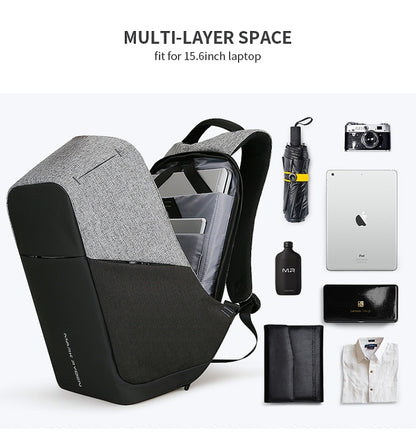 Mark Ryden Multifunction USB charging Men 15inch Laptop Backpack - 15 inch by buy2fix | Online Shopping UK | buy2fix