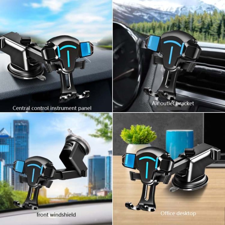 2 PCS Car Phone Holder Air Outlet Car Navigation Bracket Instrument Panel Bracket, Style:Air Outlet(Black) - Car Holders by buy2fix | Online Shopping UK | buy2fix