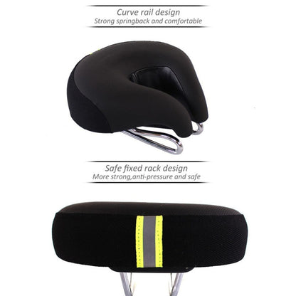 Noseless Bicycle Saddle Mountain Bike Thickened  Soft Cushion(Yellow) - Outdoor & Sports by buy2fix | Online Shopping UK | buy2fix