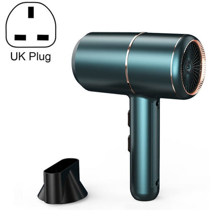 Home Dormitory Mute High-Power Hot And Cold Air Hair Dryer, 220V UK Plug(Green) - Home & Garden by buy2fix | Online Shopping UK | buy2fix