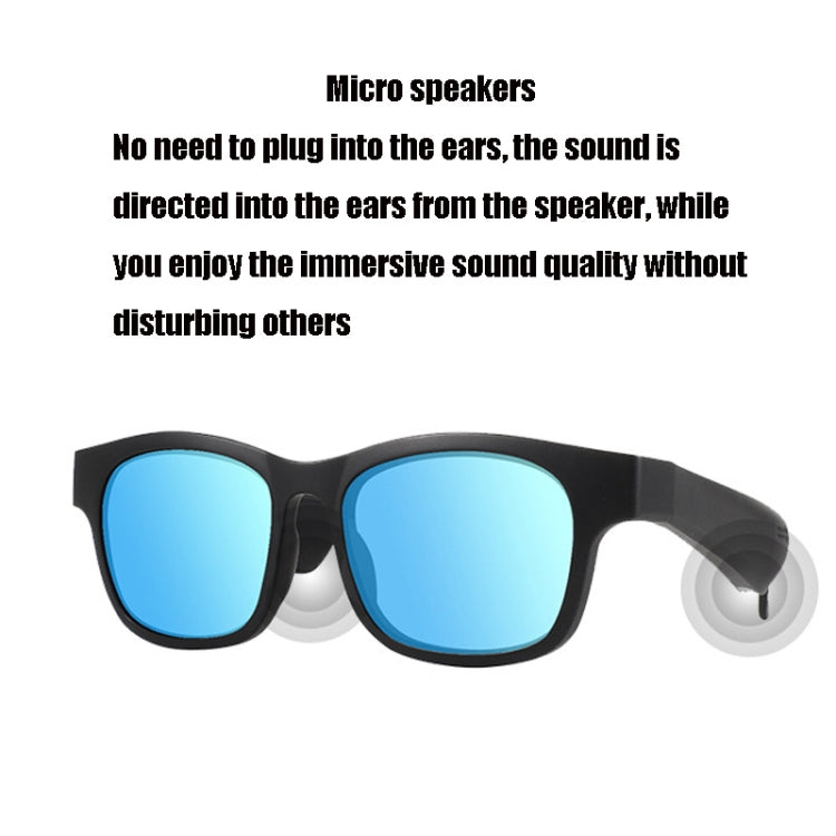 A12 Smart Bluetooth Audio Sunglasses Bluetooth Glasses(Silver) - Bluetooth Earphone by buy2fix | Online Shopping UK | buy2fix