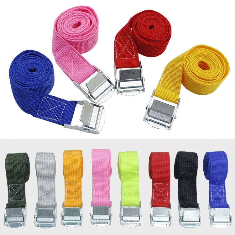 Car Tension Rope Luggage Strap Belt Auto Car Boat Fixed Strap with Alloy Buckle,Random Color Delivery, Size: 25mm x 5m - Roof Racks by buy2fix | Online Shopping UK | buy2fix