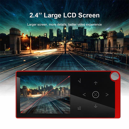 E05 2.4 inch Touch-Button MP4 / MP3 Lossless Music Player, Support E-Book / Alarm Clock / Timer Shutdown, Memory Capacity: 4GB without Bluetooth(Red) - Consumer Electronics by buy2fix | Online Shopping UK | buy2fix