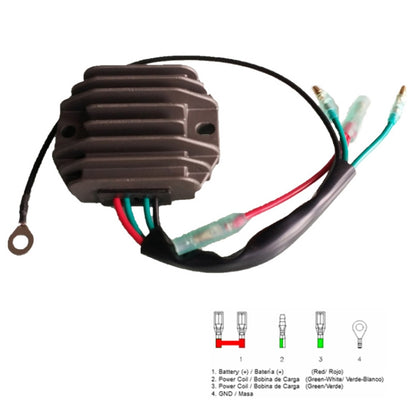 2011.13 Motorcycle Rectifier For YAMAHA 15HP 20HP / SH76314 6ah-81960-00-00 - In Car by buy2fix | Online Shopping UK | buy2fix