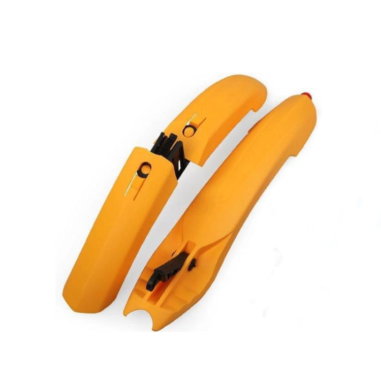 Bicycle Fender With LED Taillights Mountain Bike Fender Quick Release 26 Inch Riding Accessories(Orange) - Outdoor & Sports by buy2fix | Online Shopping UK | buy2fix