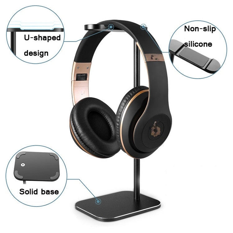 Z9 Headset Aluminum Alloy Bracket Internet Cafe Headset Display Stand(Rose Gold) - Headset Stand by buy2fix | Online Shopping UK | buy2fix