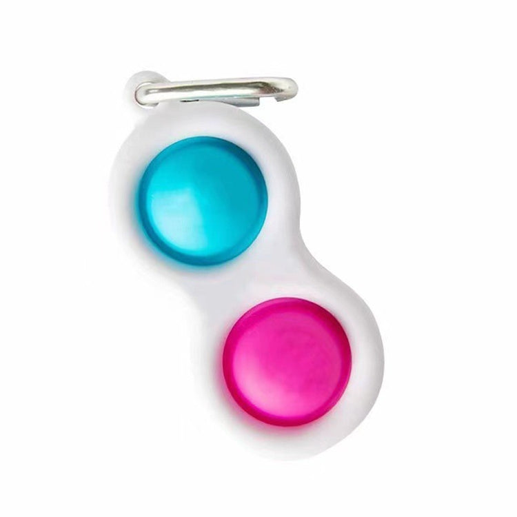 3 PCS Finger Bubble Music Key Buckle Baby Mental Development Can Press The Practice Board Finger Decompression Press Keychain, Color Random Deilvery - Squeeze Toys by buy2fix | Online Shopping UK | buy2fix