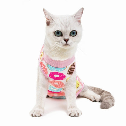 Female Cat Breathable And Anti-Licking Sterilization Clothing, Size: M(Donut) - Home & Garden by buy2fix | Online Shopping UK | buy2fix