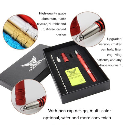 MM VWAN Magic Hairdressing Eyebrow Trimming Engraving Pen Scoring Stainless Steel Razor(Silver) - Hair Trimmer by MM VWAN | Online Shopping UK | buy2fix