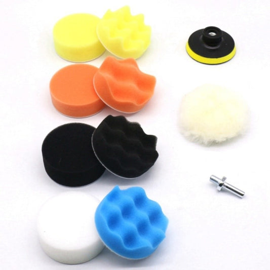 5 Inch 11 In 1 3-7 Inch Car Polishing and Waxing Sponge Plate Sponge Pad Set - Polishing Machine & Accessories by buy2fix | Online Shopping UK | buy2fix