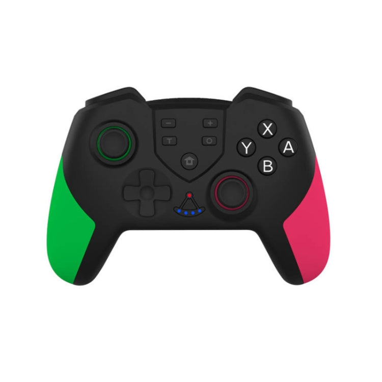 T23 Wireless Bluetooth Game Handle With Vibration And Wake Up Macro Programming Function Handle For Nintendo Switch PRO(Pink Green) - Gamepads by buy2fix | Online Shopping UK | buy2fix