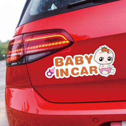 10 PCS There Is A Baby In The Car Stickers Warning Stickers Style: CT203 Baby K Boy Magnetic Stickers - Warning Sticker by buy2fix | Online Shopping UK | buy2fix