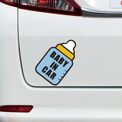 10 PCS There Is A Baby In The Car Stickers Warning Stickers Style: CT203 Baby J Girl Magnetic Stickers - Warning Sticker by buy2fix | Online Shopping UK | buy2fix