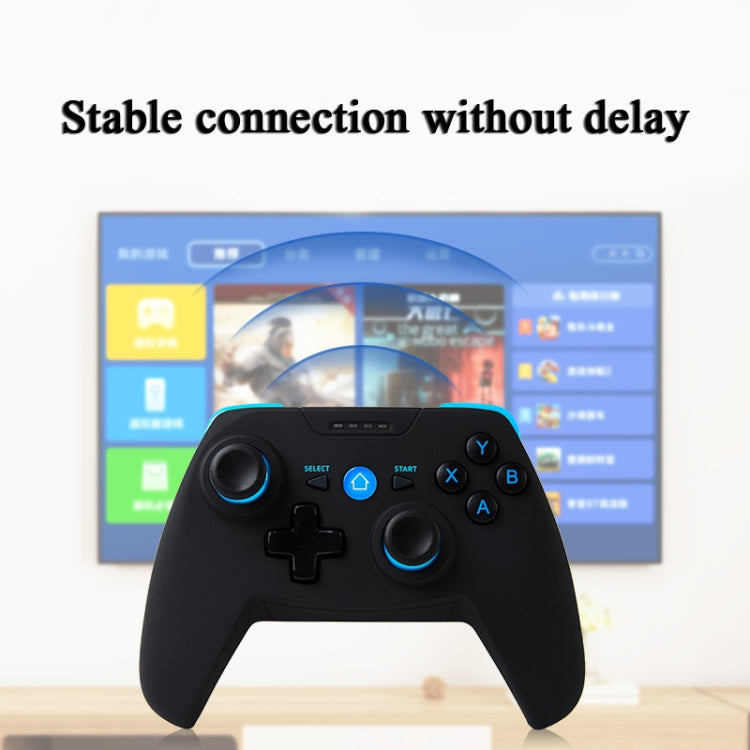 CX-X1  2.4GHz + Bluetooth 4.0 Wireless Game Controller Handle For Android / iOS / PC / PS3 Handle + Bracket (Blue) - Gamepads by buy2fix | Online Shopping UK | buy2fix