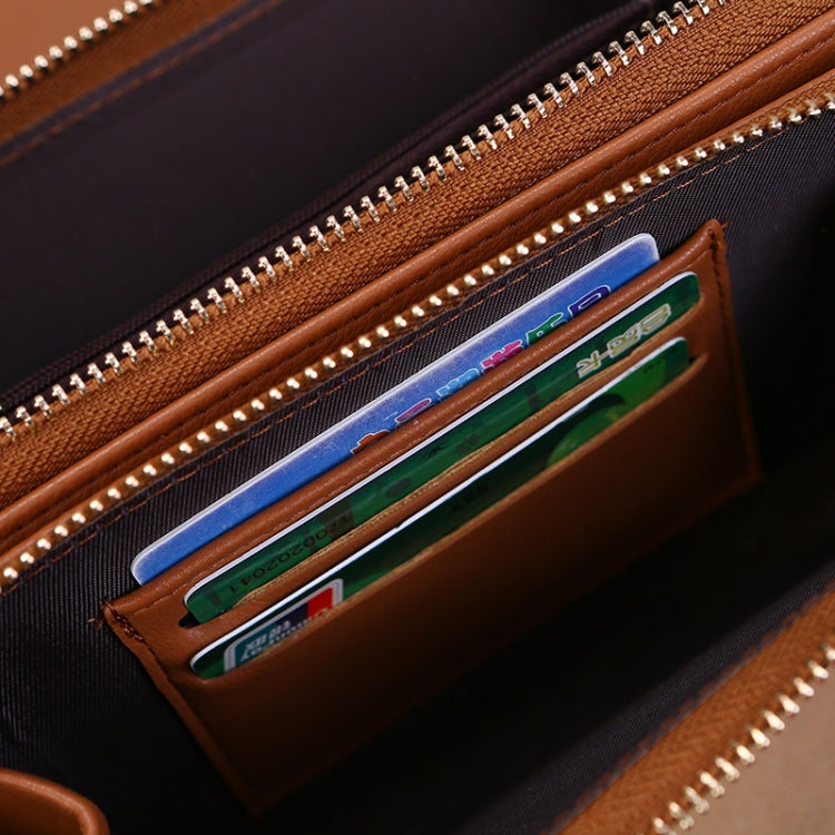 Ladies Wallet Large Capacity Multi-Function Shoulder Bag(Brown) - Home & Garden by buy2fix | Online Shopping UK | buy2fix