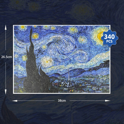 Irregular Wooden Puzzle Adult High Difficulty Creative Gift(The Starry Night) - Puzzle Toys by buy2fix | Online Shopping UK | buy2fix