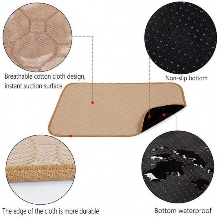 60x45cm Car Pet Injection Pad Waterproof Pad Cat Dog Sofa Waterproof Diapholic Carpet Water Absorbing Pad(Light Grey) - Seat Accessories by buy2fix | Online Shopping UK | buy2fix