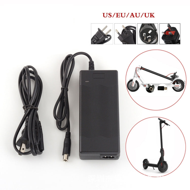 THGX-4202 42V / 2A DC 5.5mm Charging Port Universal Electric Scooter Power Adapter Lithium Battery Charger for Xiaomi Mijia M365 & Ninebot ES2 / ES4, UK Plug - Accessories & Parts by buy2fix | Online Shopping UK | buy2fix