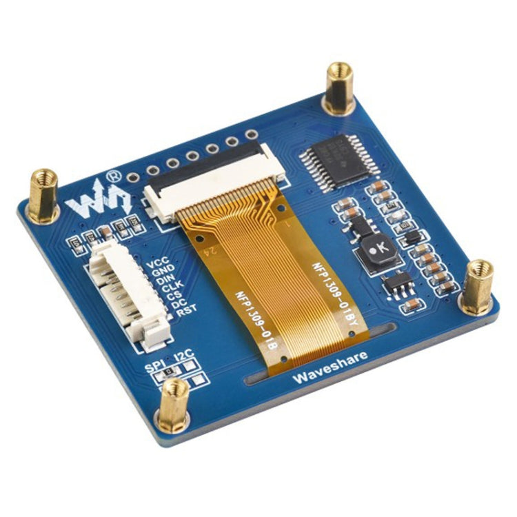 Waveshare 1.54 Inch OLED Display Module, 128×64 Resolution, SPI / I2C Communication(Blue) - LCD & LED Display Module by Waveshare | Online Shopping UK | buy2fix