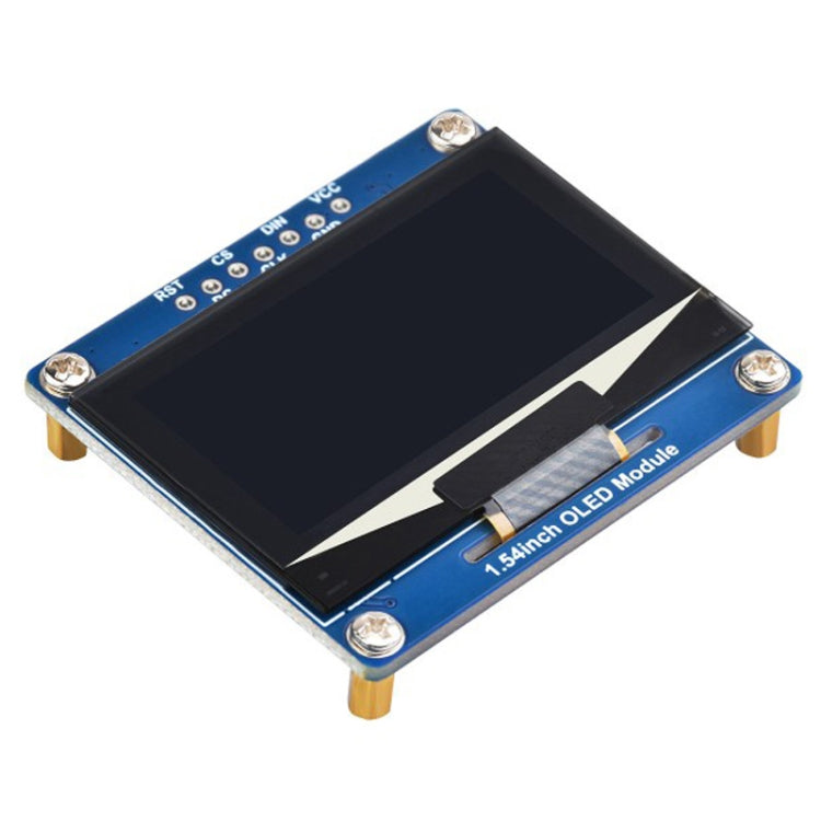 Waveshare 1.54 Inch OLED Display Module, 128×64 Resolution, SPI / I2C Communication(Blue) - LCD & LED Display Module by Waveshare | Online Shopping UK | buy2fix