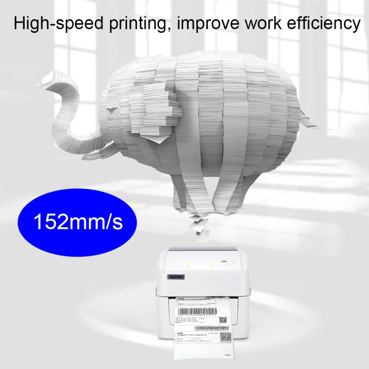 Xprinter XP-420B 108mm Express Order Printer Thermal Label Printer, Style:USB+Bluetooth(AU Plug) - Consumer Electronics by Xprinter | Online Shopping UK | buy2fix