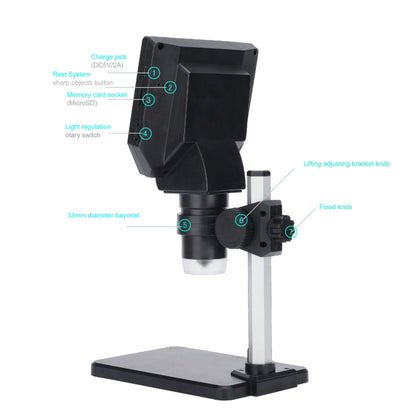 G1000 Digital Microscope HD Mobile Phone Repair Electron Microscope, Specification: Aluminum Plastic Bracket - Digital Microscope by buy2fix | Online Shopping UK | buy2fix