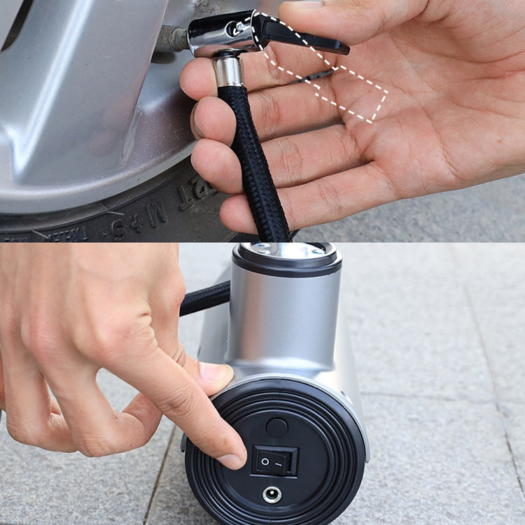 Car Inflatable Pump Portable Small Automotive Tire Refiner Pump, Style: Wireless Digital Display With Lamp - In Car by buy2fix | Online Shopping UK | buy2fix