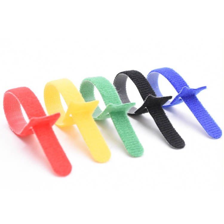 60 PCS T-Shaped Cable Organizer Belt Nylon Winder Buckle, Length: 20cm(Color Random Delivery) - Cable Organizer by buy2fix | Online Shopping UK | buy2fix