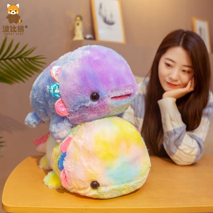 3 PCS Rainbow Color Doll Fish Plush Toy  55cm 0.4kg(Rainbow Yellow) - Soft Toys by buy2fix | Online Shopping UK | buy2fix