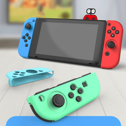 IINE Gamepad Silicone Flat Protective Sleeve Handle Split Silicone Case For Nintendo Switch Joy-Con(Red Blue-L501) - Cases by IINE | Online Shopping UK | buy2fix