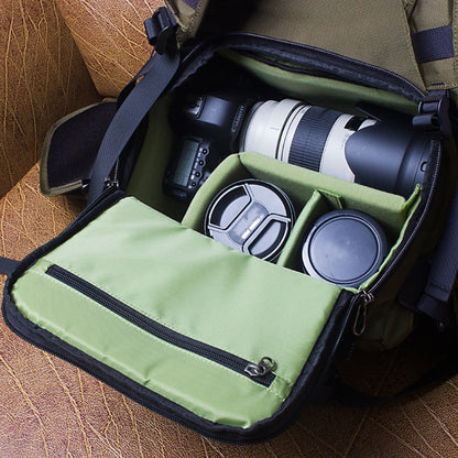 3011 Multifunctional Double Shoulder SLR Digital Camera Bag, Size: Large(Flame Orange) - Camera Accessories by buy2fix | Online Shopping UK | buy2fix