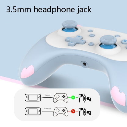 IINE Voice Wake-Up Bluetooth Handle Wireless Cat Shape Handle For Nintendo Switch(Blue) - Gamepads by IINE | Online Shopping UK | buy2fix