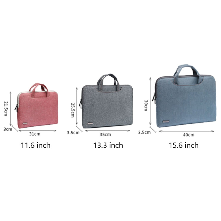 LiSEN LS-116 Simple Laptop Bag Business Laptop Liner Bag, Size: 13.3 inch(Canvas Small Elephant Red) - 13.3 inch by LiSEN | Online Shopping UK | buy2fix