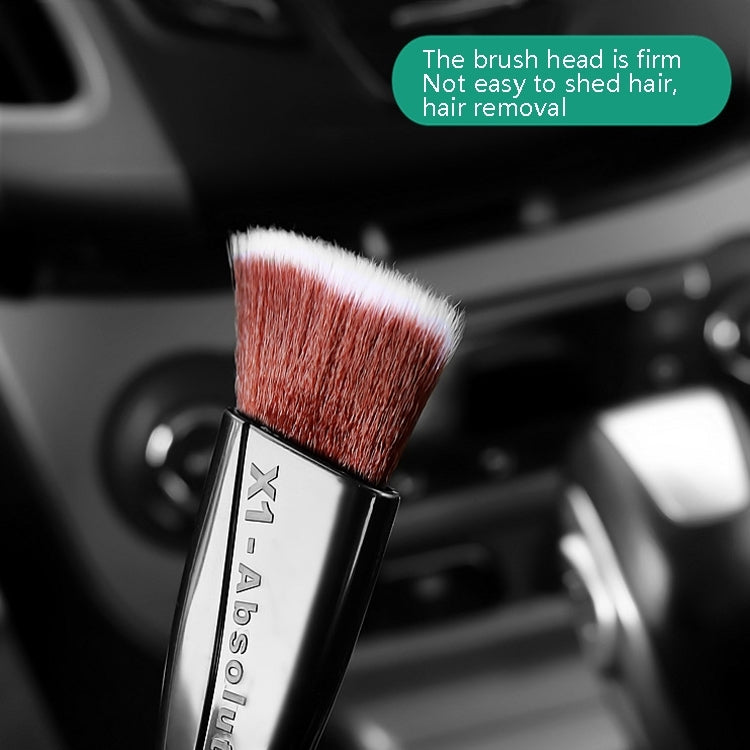 2 PCS Car Air-Conditioned Air Outlet Cleaning Brush Car Interior Cleaning Tool Dust  Soft Hair Brush(Black) - In Car by buy2fix | Online Shopping UK | buy2fix