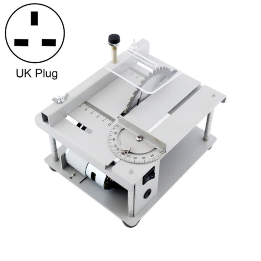 150W Miniature Precision Table Saw Mini Chainsaw Portable Woodworking Sliding Table Saw Multifunctional Cutting Machine, UK Plug - Electric Saws & Accessories by buy2fix | Online Shopping UK | buy2fix