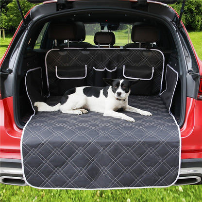 Car Trunk Mat Storage Pocket Dog Anti-dirty Mat(Black) - In Car by buy2fix | Online Shopping UK | buy2fix