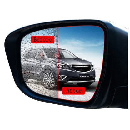 10 PCS Rainproof Anti-Fog And Anti-Reflective Film For Car Rearview Mirror Ellipse 100x150mm(Transparent) - In Car by buy2fix | Online Shopping UK | buy2fix