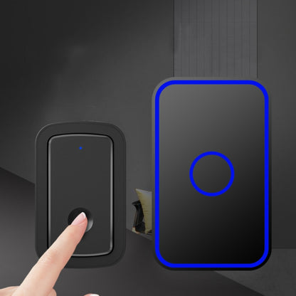 CACAZI A19 1 For 4 Wireless Music Doorbell without Battery, Plug:US Plug(Black) - Wireless Doorbell by CACAZI | Online Shopping UK | buy2fix