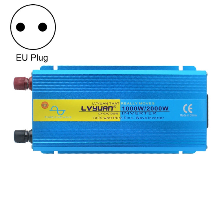 LVYUAN  2000W Car Home Pure Sine Wave Solar Inverter, Specification: 12V To 220V EU Plug - In Car by LVYUAN | Online Shopping UK | buy2fix