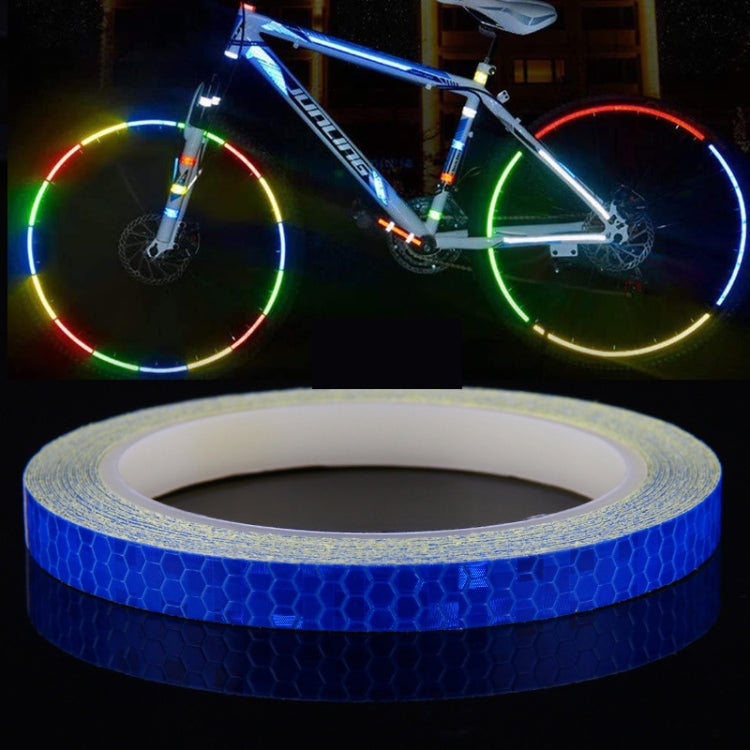 5 Rolls Bicycle Mountain Bike Motorcycle Sticker Car Contour Reflective Sticker Night Riding Reflective Sticker, Size: 2 x 800cm(Blue) - Decorative Accessories by buy2fix | Online Shopping UK | buy2fix