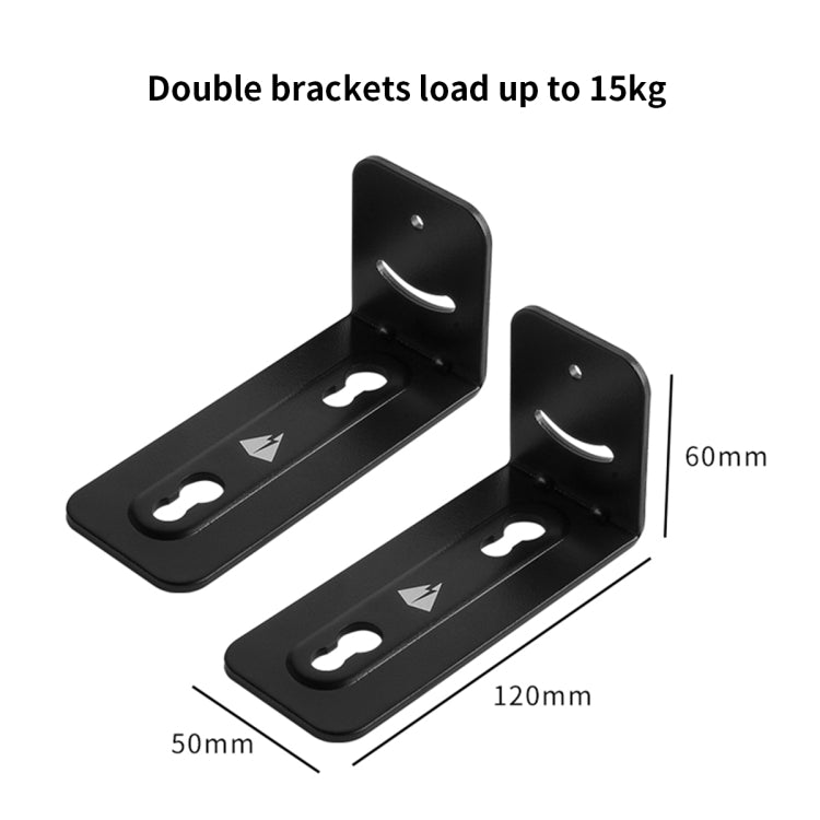 Universal Wall Bracket Non-Slip Storage Bracket for Long Strip Speaker(Black) - Apple Accessories by buy2fix | Online Shopping UK | buy2fix