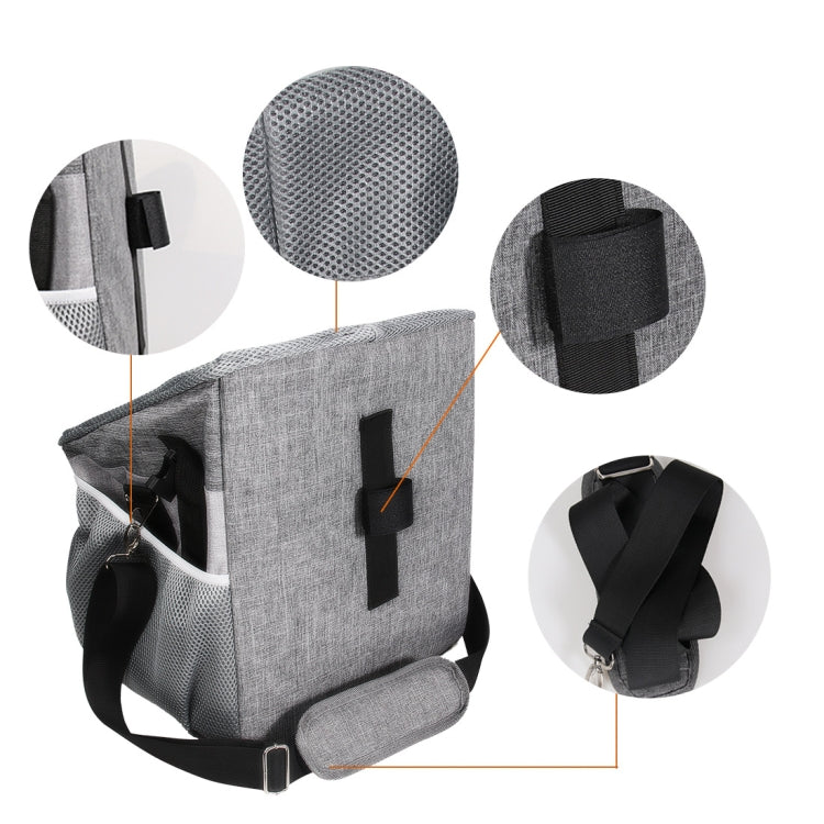 G74 Bicycle Basket Pet Package Convenient Pet Bag(Gray) - Bicycle Bags by buy2fix | Online Shopping UK | buy2fix