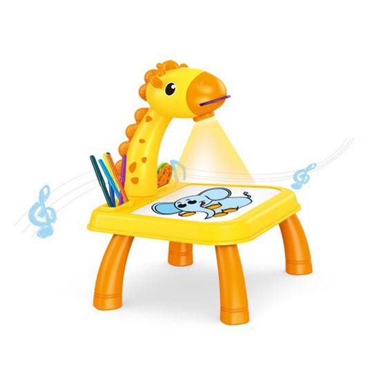 Children Multifunctional Projection Painting Toy Writing Board, wthout Watercolor Pen, Style: Giraffe Yellow - Drawing Toys by buy2fix | Online Shopping UK | buy2fix